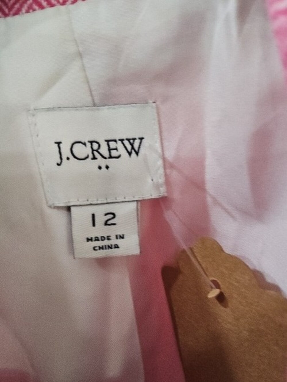 J. Crew Bright Pink Tweed Blazer - Picture 2 of 2